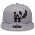 bone-plano-cinza-snapback-com-logo-preto-9fifty-outdoor-icon-da-los-angeles-dodgers-mlb-da-new-era