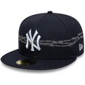 bone-plano-azul-marinho-justo-59fifty-icon-da-new-york-yankees-mlb-da-new-era