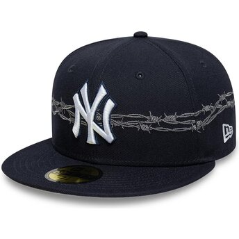 Boné plano azul marinho justo 59FIFTY Icon da New York...