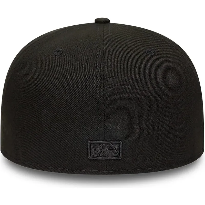 bone-plano-preto-justo-com-logo-preto-59fifty-da-chicago-white-sox-mlb-da-new-era