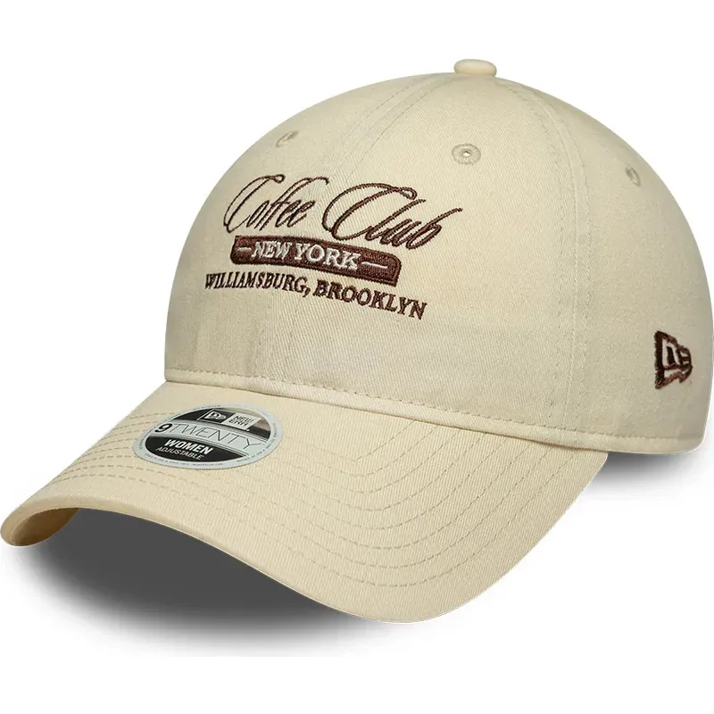 bone-curvo-bege-ajustavel-para-mulheres-9twenty-coffee-club-da-new-era