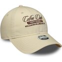 bone-curvo-bege-ajustavel-para-mulheres-9twenty-coffee-club-da-new-era