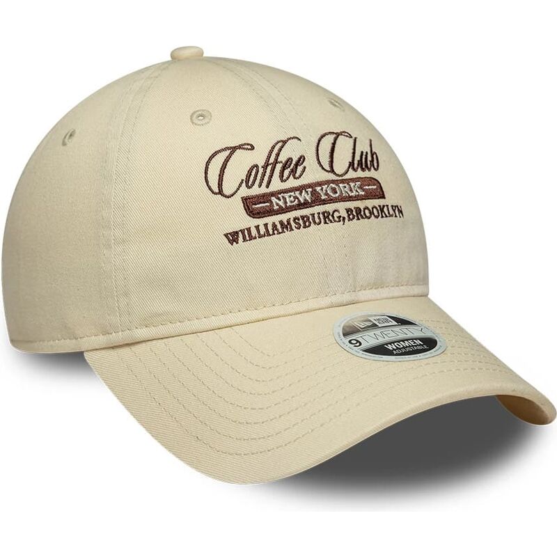 bone-curvo-bege-ajustavel-para-mulheres-9twenty-coffee-club-da-new-era