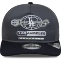 bone-curvo-cinza-e-azul-marinho-snapback-19twenty-graphic-da-los-angeles-dodgers-mlb-da-new-era