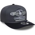 bone-curvo-cinza-e-azul-marinho-snapback-19twenty-graphic-da-los-angeles-dodgers-mlb-da-new-era