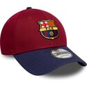 bone-curvo-vermelho-e-azul-marinho-ajustavel-9forty-contrast-da-fc-barcelona-laliga-da-new-era