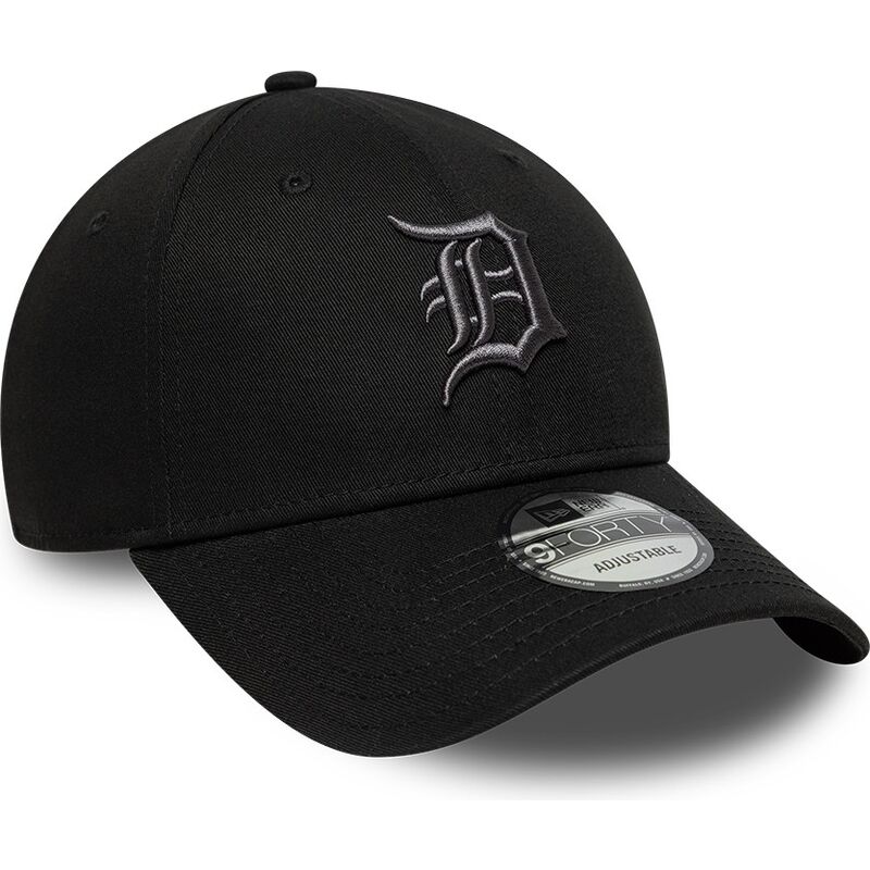 bone-curvo-preto-ajustavel-com-logo-cinza-9forty-league-essential-da-detroit-tigers-mlb-da-new-era bone-curvo-preto-ajustavel-com-logo-cinza-9forty-league-essential-da-detroit-tigers-mlb-da-new-era