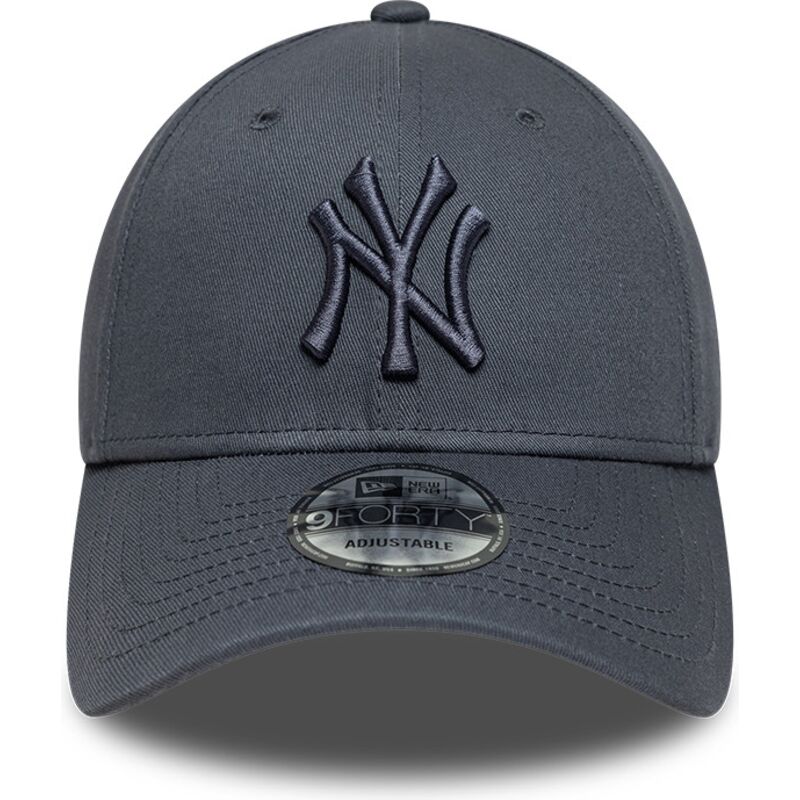 bone-curvo-cinza-escuro-ajustavel-com-logo-cinza-escuro-9forty-league-essential-da-new-york-yankees-mlb-da-new-era bone-curvo-cinza-escuro-ajustavel-com-logo-cinza-escuro-9forty-league-essential-da-new-york-yankees-mlb-da-new-era