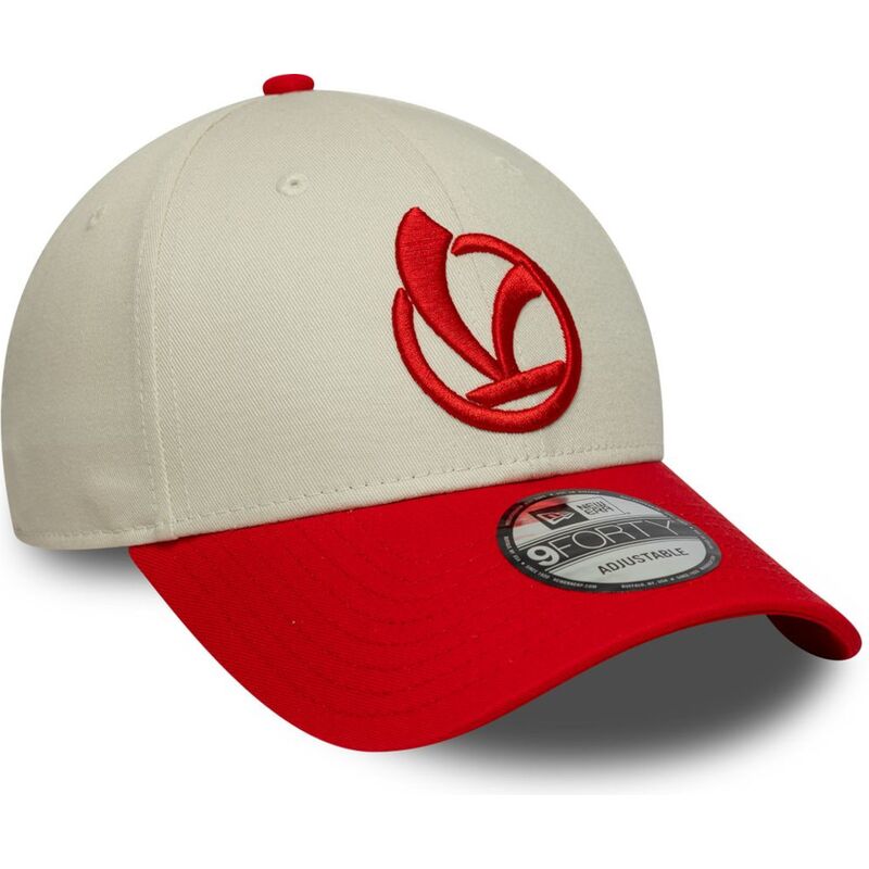 bone-curvo-vermelho-e-bege-ajustavel-9forty-contrast-visor-vespa-piaggio-da-new-era bone-curvo-vermelho-e-bege-ajustavel-9forty-contrast-visor-vespa-piaggio-da-new-era