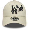 bone-curvo-bege-ajustavel-com-logo-preto-9forty-outdoor-icon-da-los-angeles-dodgers-mlb-da-new-era