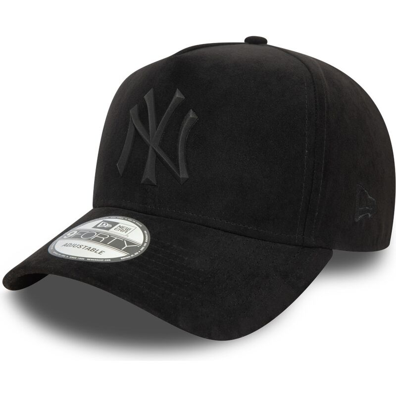 bone-curvo-preto-snapback-com-logo-preto-e-frame-faux-suede-da-new-york-yankees-mlb-da-new-era bone-curvo-preto-snapback-com-logo-preto-e-frame-faux-suede-da-new-york-yankees-mlb-da-new-era