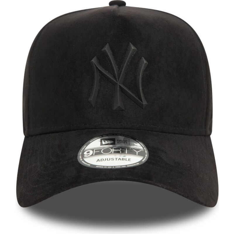 bone-curvo-preto-snapback-com-logo-preto-e-frame-faux-suede-da-new-york-yankees-mlb-da-new-era bone-curvo-preto-snapback-com-logo-preto-e-frame-faux-suede-da-new-york-yankees-mlb-da-new-era