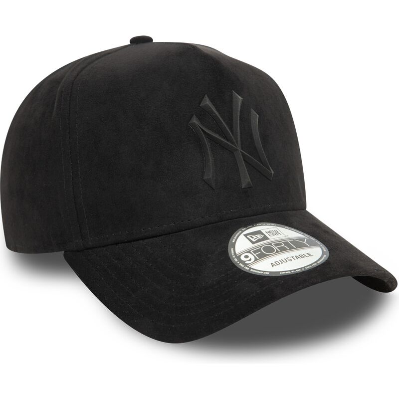 bone-curvo-preto-snapback-com-logo-preto-e-frame-faux-suede-da-new-york-yankees-mlb-da-new-era bone-curvo-preto-snapback-com-logo-preto-e-frame-faux-suede-da-new-york-yankees-mlb-da-new-era