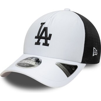 Boné trucker branco e preto 9FORTY APEX Sporty da Los Angeles Dodgers MLB da New Era