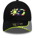 bone-curvo-preto-ajustavel-9forty-m-crown-check-da-valentino-rossi-vr46-motogp-da-new-era