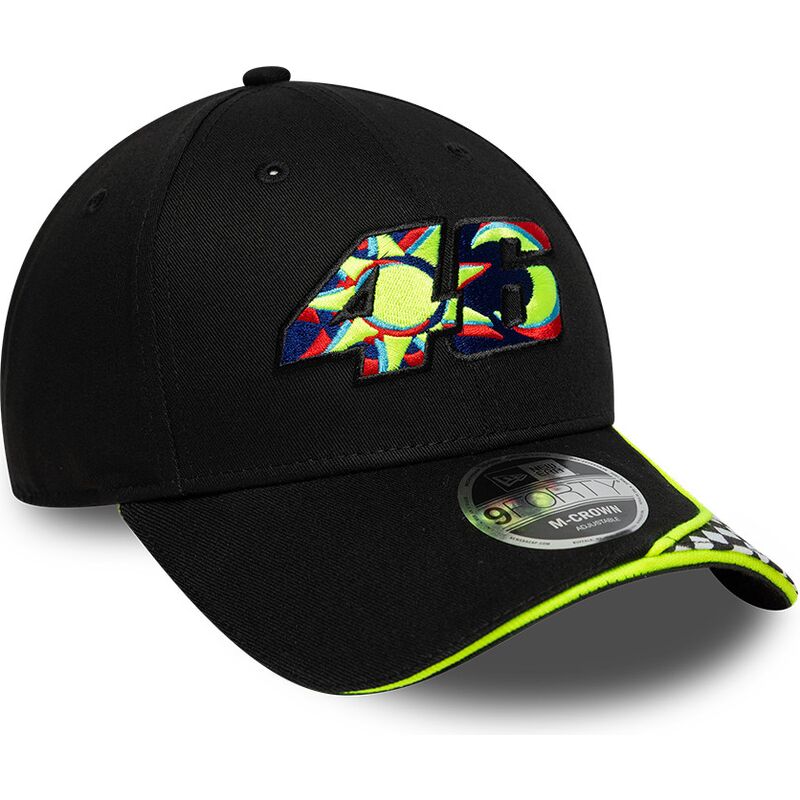 bone-curvo-preto-ajustavel-9forty-m-crown-check-da-valentino-rossi-vr46-motogp-da-new-era bone-curvo-preto-ajustavel-9forty-m-crown-check-da-valentino-rossi-vr46-motogp-da-new-era