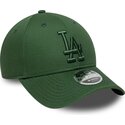 bone-curvo-verde-snapback-com-logo-verde-9forty-m-crown-da-los-angeles-dodgers-mlb-da-new-era