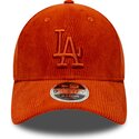 bone-curvo-laranja-ajustavel-com-logo-laranja-9forty-m-crown-cord-da-los-angeles-dodgers-mlb-da-new-era