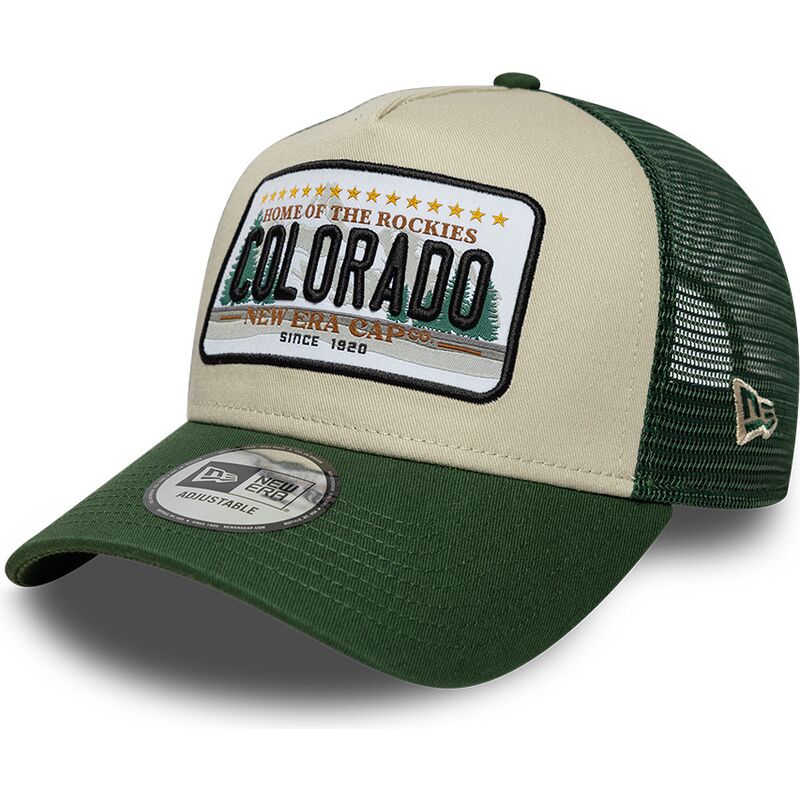 bone-trucker-verde-e-bege-a-frame-license-plate-da-colorado-da-new-era bone-trucker-verde-e-bege-a-frame-license-plate-da-colorado-da-new-era