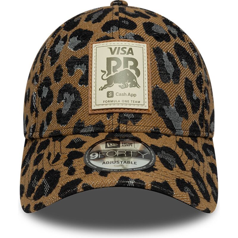 bone-curvo-leopardo-ajustavel-para-mulheres-9forty-da-racing-bulls-f1-team-formula-1-da-new-era