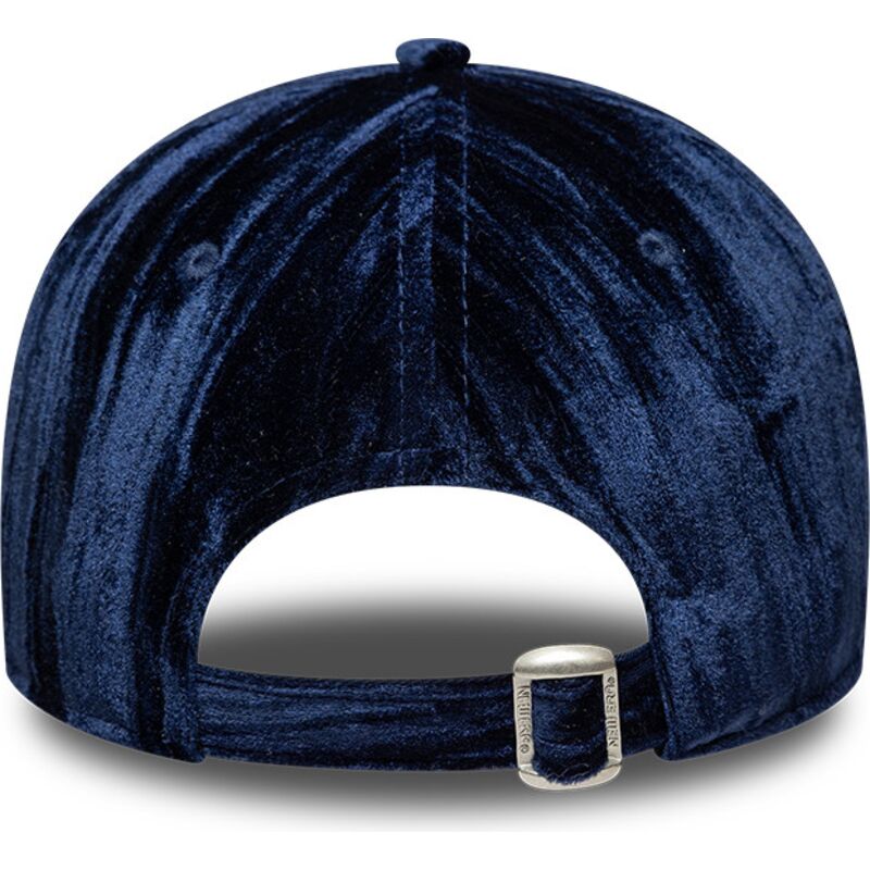 bone-curvo-azul-marinho-ajustavel-para-mulheres-com-logo-azul-marinho-9twenty-velour-da-los-angeles-dodgers-mlb-da-new-era