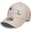 bone-curvo-rosa-ajustavel-para-crianca-9forty-food-icon-cupcake-da-new-york-yankees-mlb-da-new-era