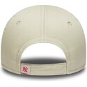 bone-curvo-bege-ajustavel-para-crianca-com-logo-rosa-9forty-dino-icon-da-new-york-yankees-mlb-da-new-era