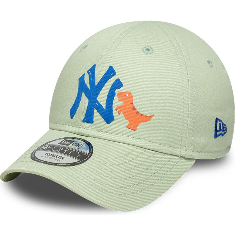 bone-curvo-verde-ajustavel-para-crianca-com-logo-azul-9forty-dino-icon-da-new-york-yankees-mlb-da-new-era