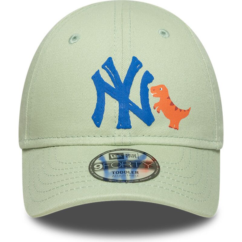 bone-curvo-verde-ajustavel-para-crianca-com-logo-azul-9forty-dino-icon-da-new-york-yankees-mlb-da-new-era