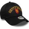 bone-curvo-preto-snapback-para-crianca-9forty-wordmark-da-gryffindor-harry-potter-da-new-era