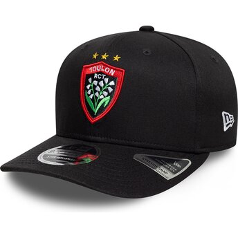 Boné curvo preto snapback 9SEVENTY Stretch Snap Lily da Rugby Club Toulonnais French Rugby Federation FFR da New Era
