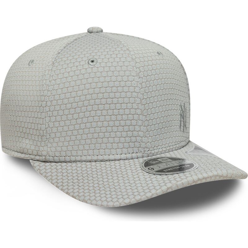 bone-curvo-cinza-snapback-com-logo-cinza-9seventy-stretch-snap-mesh-flawless-da-new-york-yankees-mlb-da-new-era