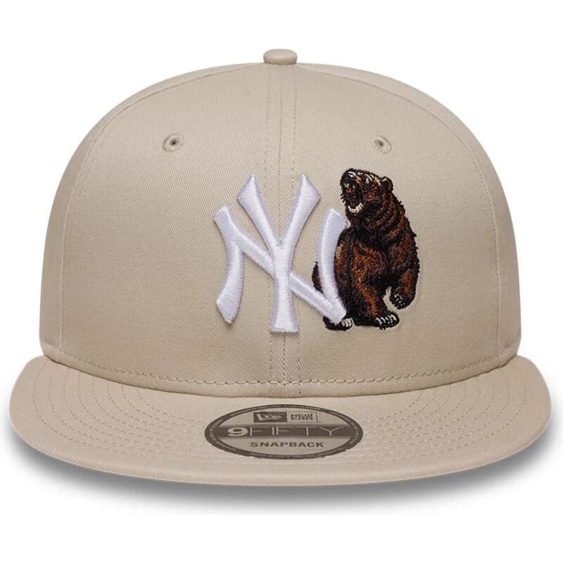 bone-plano-bege-snapback-urso-9fifty-outdoor-icon-da-new-york-yankees-mlb-da-new-era