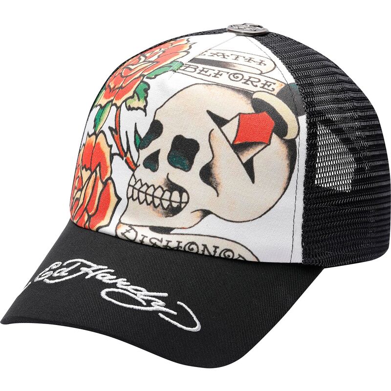 bone-trucker-preto-e-branco-before-dishonor-da-ed-hardy