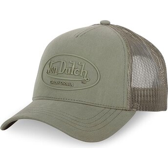 Boné trucker verde com logo verde LOG09 da Von Dutch
