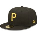 bone-plano-preto-justo-59fifty-ac-perf-da-pittsburgh-pirates-mlb-da-new-era