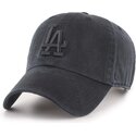 bone-curvo-preto-ajustavel-com-logo-preto-clean-up-tonal-da-los-angeles-dodgers-mlb-da-47-brand