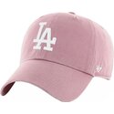 bone-curvo-rosa-ajustavel-clean-up-mauve-da-los-angeles-dodgers-mlb-da-47-brand