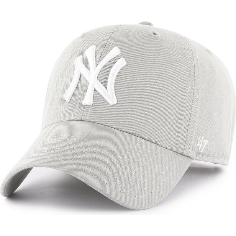 bone-curvo-cinza-claro-ajustavel-clean-up-no-loop-label-da-new-york-yankees-mlb-da-47-brand bone-curvo-cinza-claro-ajustavel-clean-up-no-loop-label-da-new-york-yankees-mlb-da-47-brand