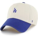 bone-curvo-bege-e-azul-ajustavel-clean-up-base-runner-two-tone-da-los-angeles-dodgers-mlb-da-47-brand