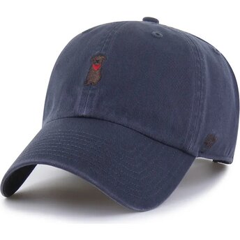 Boné curvo azul marinho ajustável Clean Up Base Runner Icon Dog Vintage Navy da 47 Brand