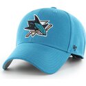 bone-curvo-azul-ajustavel-mvp-dark-teal-da-san-jose-sharks-nhl-da-47-brand