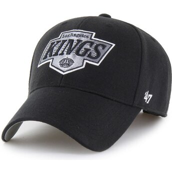 Boné curvo preto ajustável MVP Essential da Los Angeles Kings NHL da 47 Brand