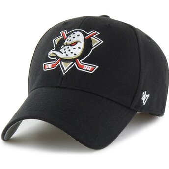 Boné curvo preto ajustável MVP Essential da Anaheim Ducks NHL da 47 Brand