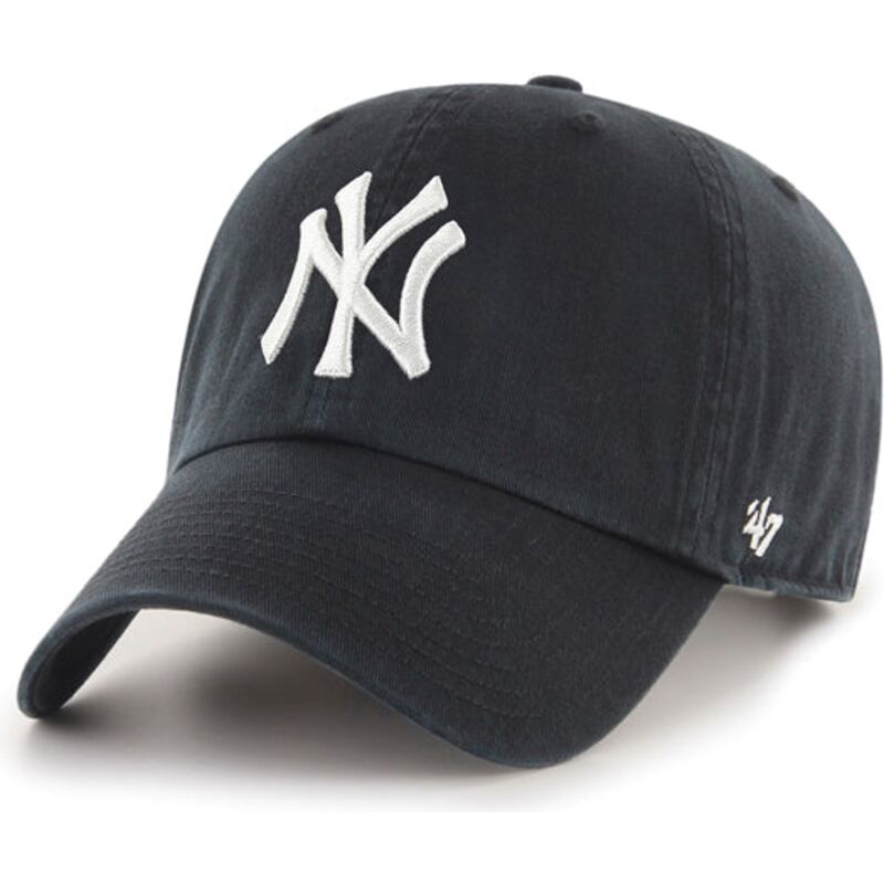 bone-curvo-preto-dos-new-york-yankees-mlb-clean-up-da-47-brand