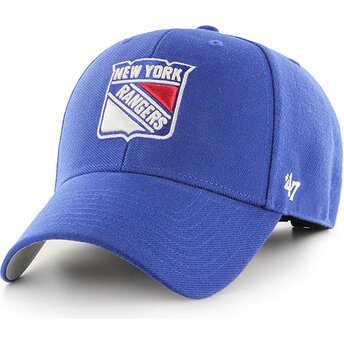 Boné curvo azul dos NHL New York Rangers da 47 Brand