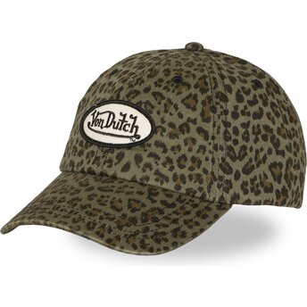 Boné curvo leopardo ajustável SOVA da Von Dutch