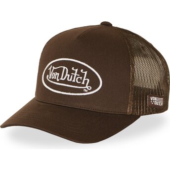 Boné trucker castanho ajustável LOFB51 da Von Dutch
