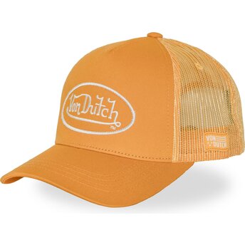 Boné trucker laranja ajustável LOFB53 da Von Dutch