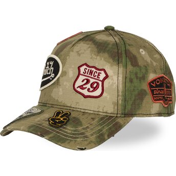 Boné curvo camuflagem snapback KAMO04 da Von Dutch